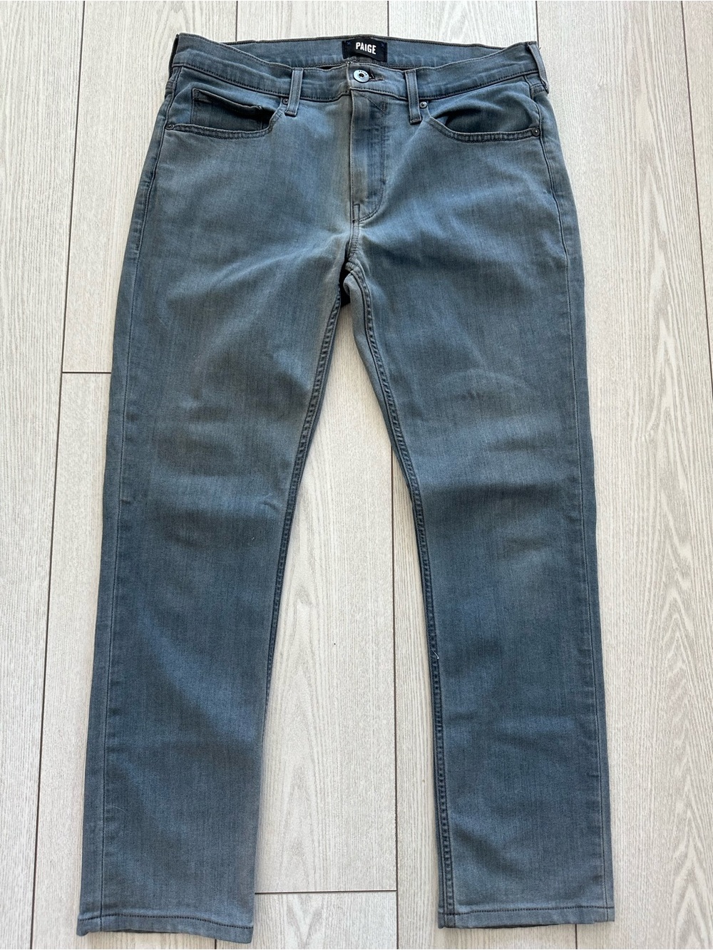 PAIGE Men's Slate Gray Slim Straight Jeans Size 32